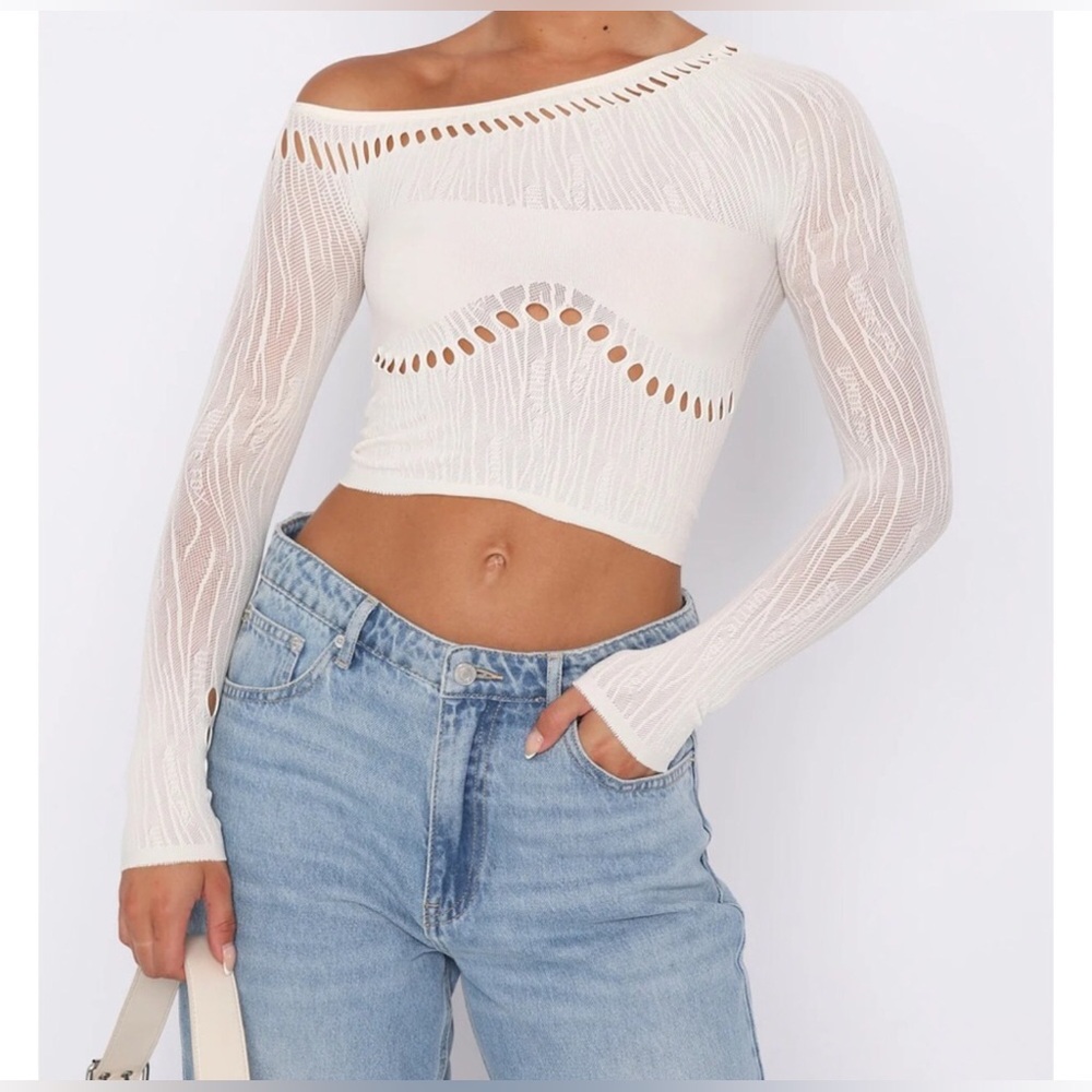 White fox losing sleep long sleeve top - Picture 3 of 8